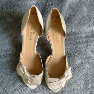 Kate Spade Glitter Bow Sela Heels